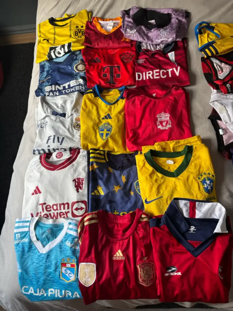Lote de camisetas de fútbol de equipos yseleccione - 2