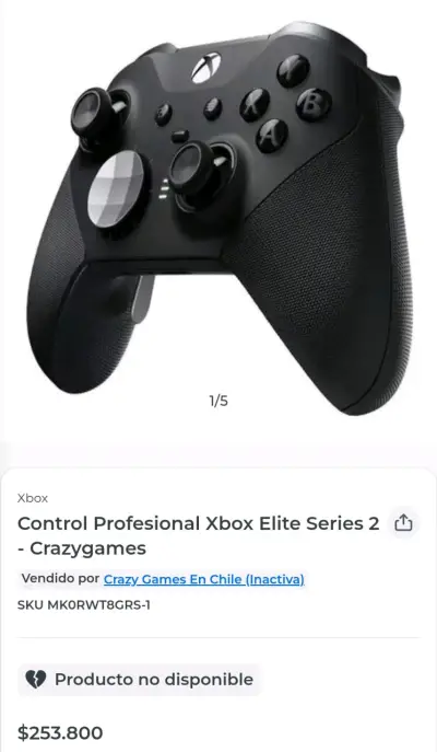 Control Xbox Elite Series 2 con estuche - miniatura 2