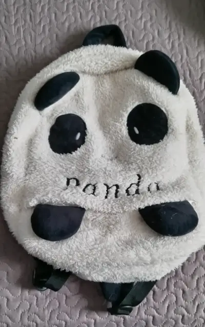 Mochila infantil panda peluche - miniatura 2