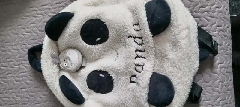Mochila infantil panda peluche - 4