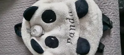 Mochila infantil panda peluche - miniatura 4