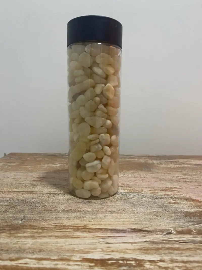 Frasco decorativo con piedras de cuarzo - 2