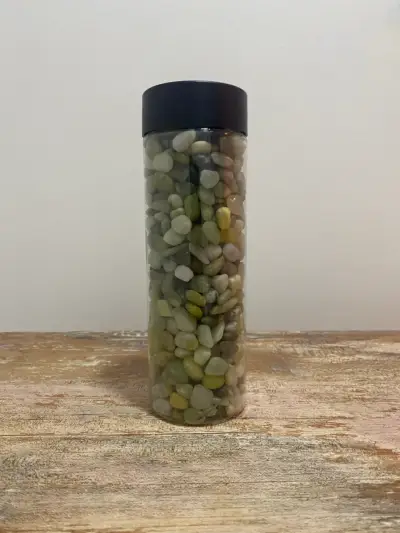 Frasco decorativo con piedras de cuarzo - miniatura 3
