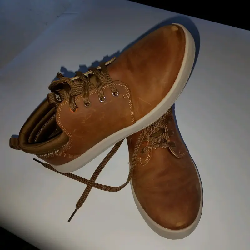 Zapatos casuales de cuero marrón para hombre - 1