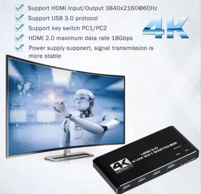 Conecta 2 PC a 1 Monitor y Sus Perifericos - miniatura 3