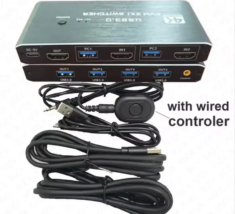 Conecta 2 PC a 1 Monitor y Sus Perifericos - 4
