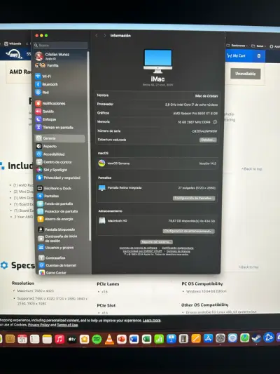 iMac Retina 5K 27-i 2020 tope de línea único dueño - miniatura 2