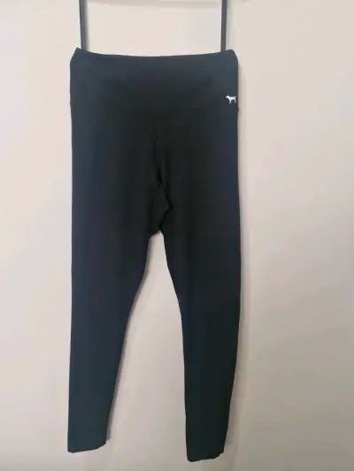 Leggings PINK  negros de algodón para mujer M - miniatura 1