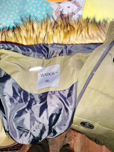 Parka Wados verde con capucha de piel sintética - miniatura 1