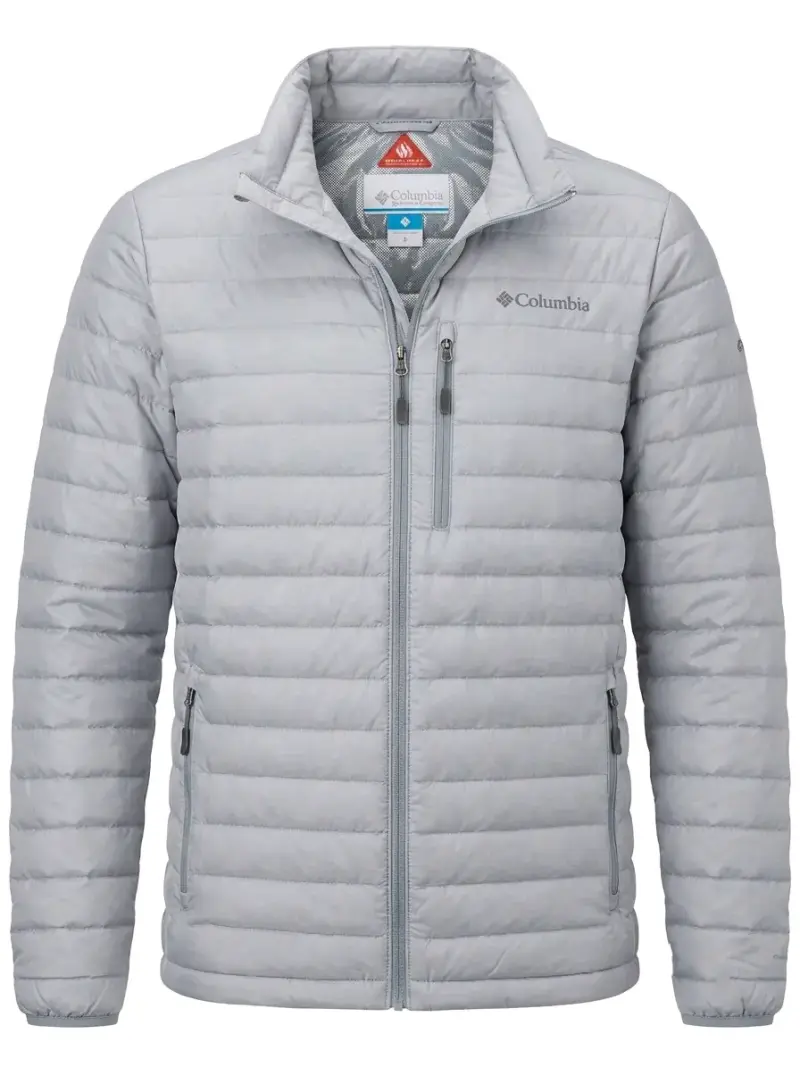 Chaqueta Columbia térmica gris para hombre - 1