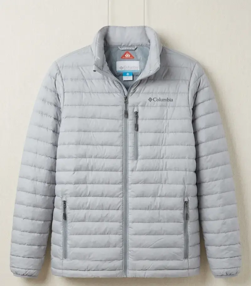 Chaqueta Columbia térmica gris para hombre - 2