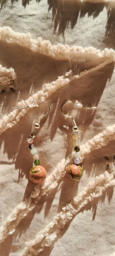 Aros colgantes plateados - miniatura 2