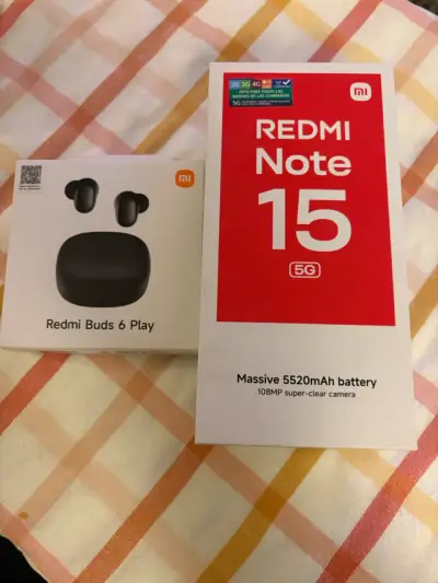 Smartphone Redmi Note 15 5G con audífonos Redmi Buds 6 Play - miniatura 1