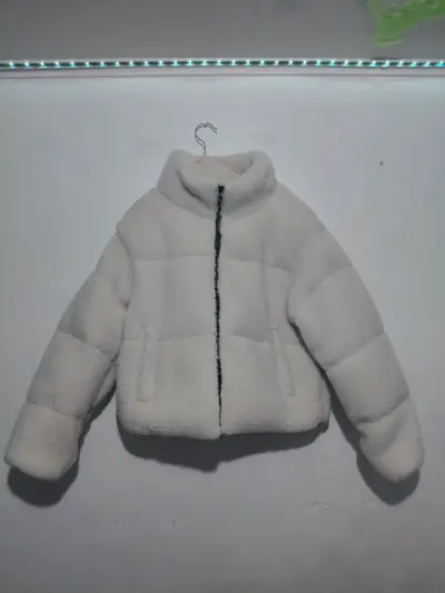 Chaqueta de abrigo blanca acolchada - miniatura 1