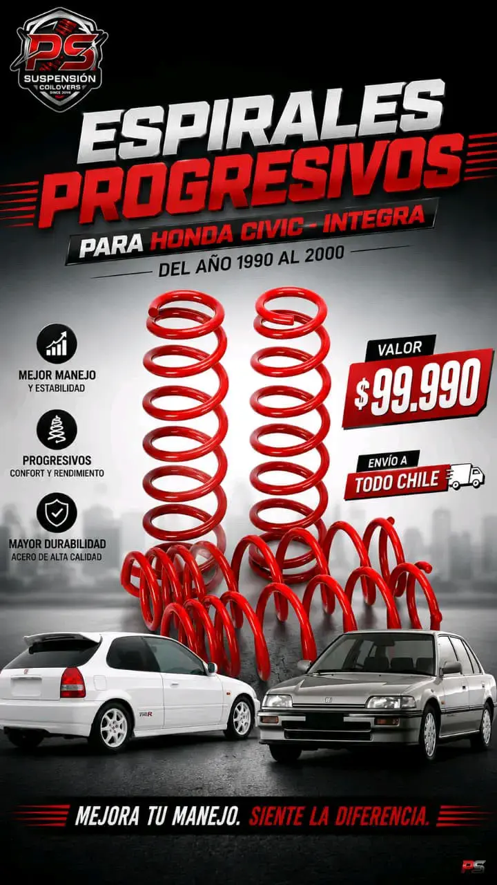 Espirales Progresivos para Honda Civic 1990-2000 - 1