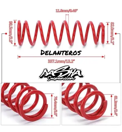 Espirales Progresivos para Honda Civic 1990-2000 - miniatura 2