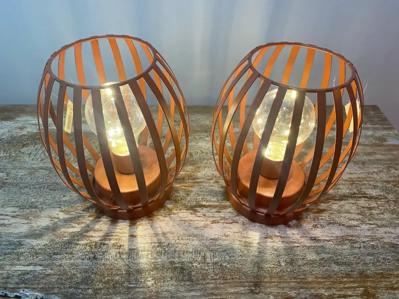 Lámparas decorativas de metal cobre