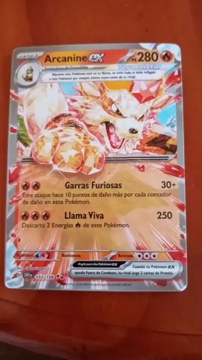Carta Pokémon Arcanine EX holográfica - miniatura 1