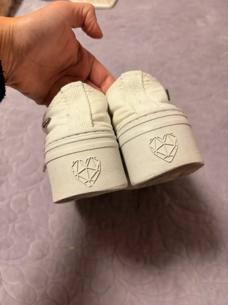 Zapatillas blancas de lona con plataforma  Cmoran - 2