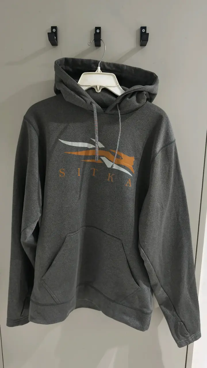 Polerón con capucha gris Sitka - 1