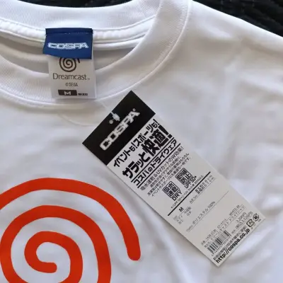 Polera blanca original Sega Dreamcast marca COSPA - miniatura 3