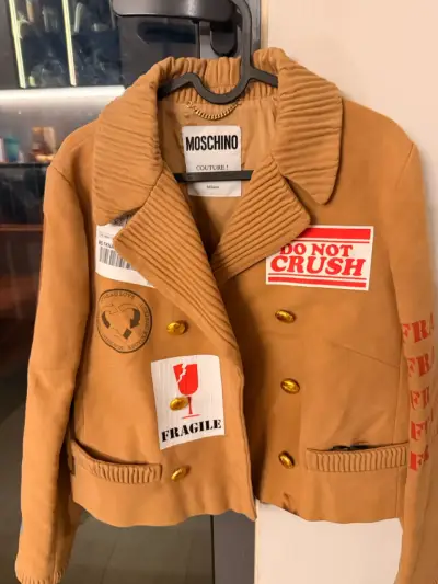 Chaqueta Moschino Couture camel con parches - miniatura 1