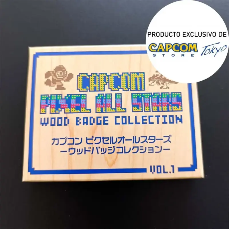Colección de Insignias de Madera Capcom Pixel All Stars - 1