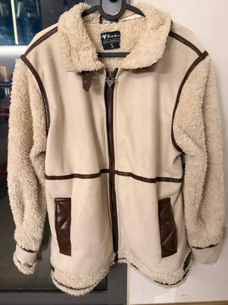 Chaqueta raindoor con detalles marrones - 1