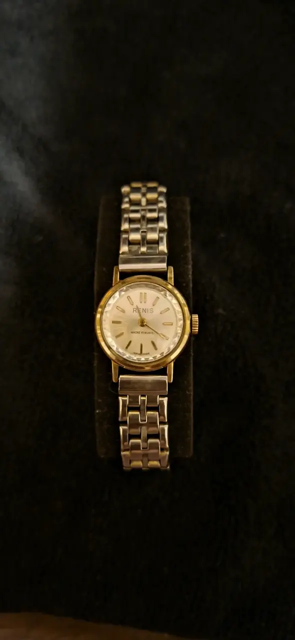 Reloj de pulsera Renis dorado clásico - 4