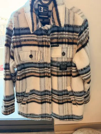 Chaqueta de lana a cuadros Wild Lama - miniatura 1