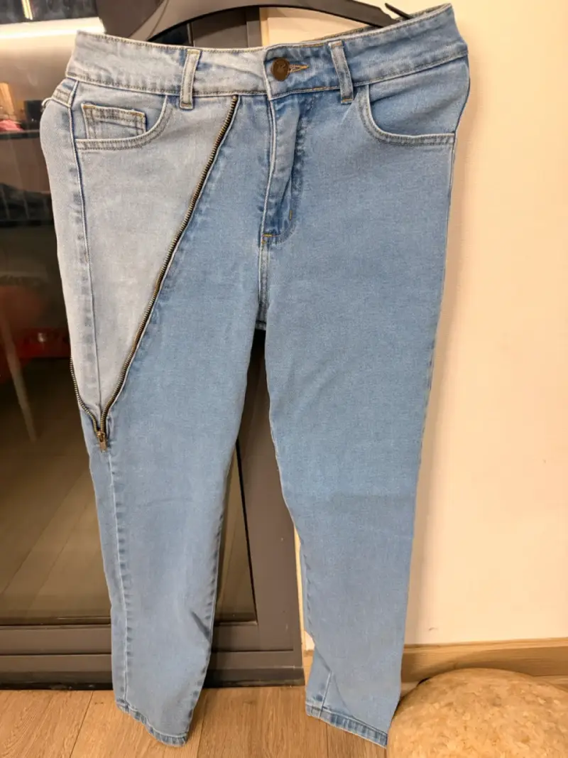 Jeans azul claro con cierre lateral Raindoor - 2
