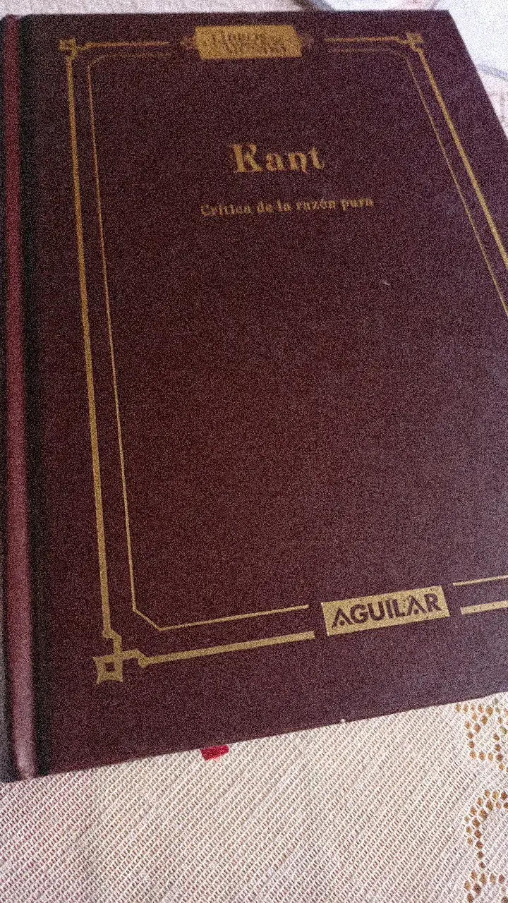 Libro 'Crítica de la razón pura' de Kant