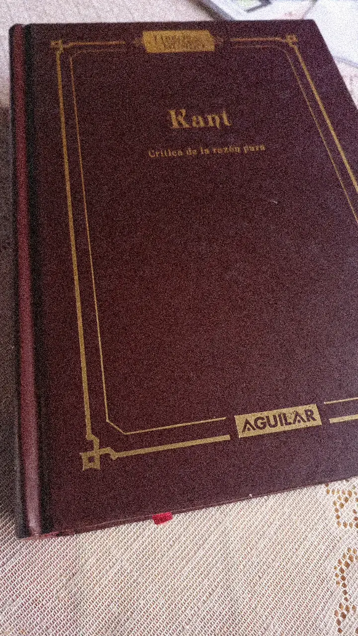 Libro 'Crítica de la razón pura' de Kant - 2