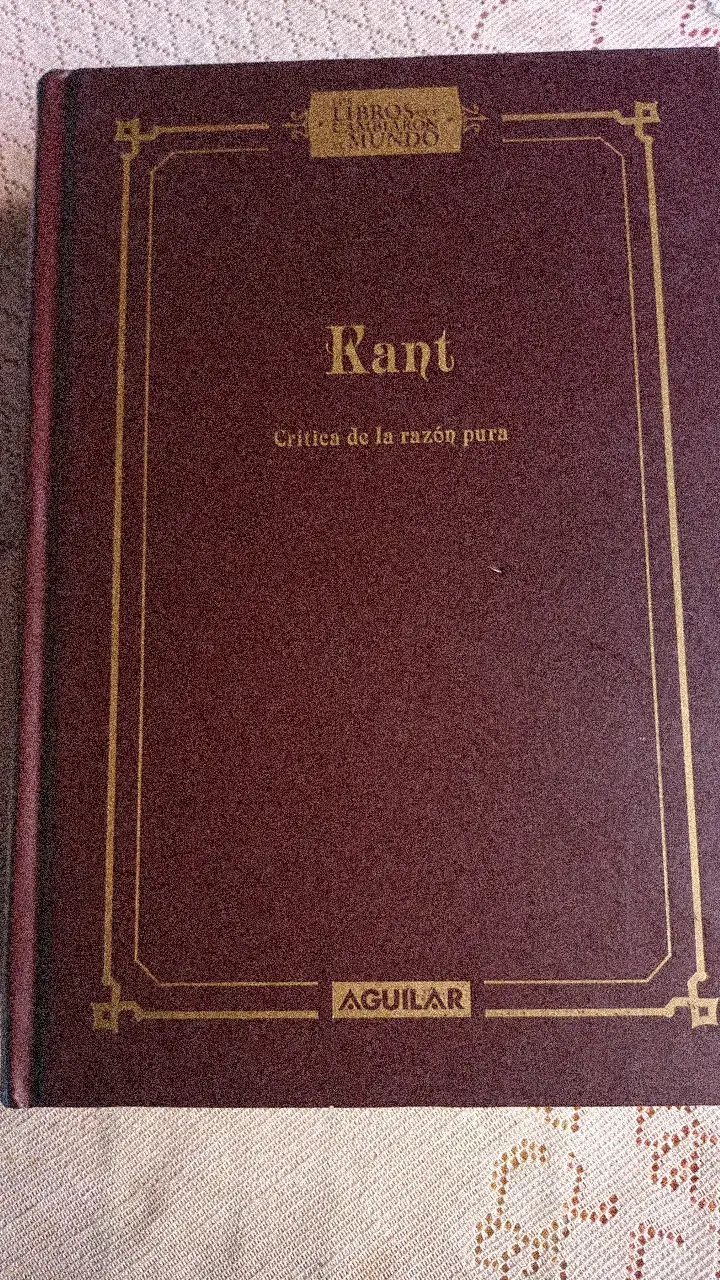 Libro 'Crítica de la razón pura' de Kant - 3