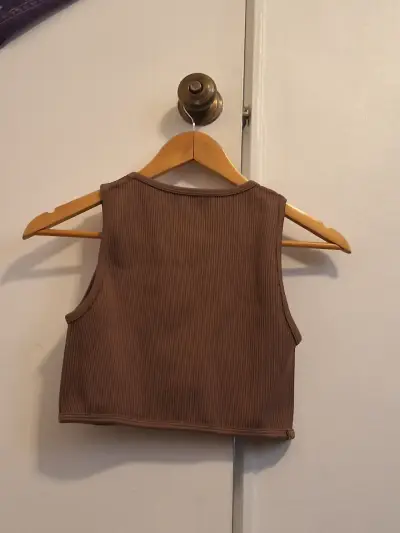 Top café sin mangas talla S/M - miniatura 3