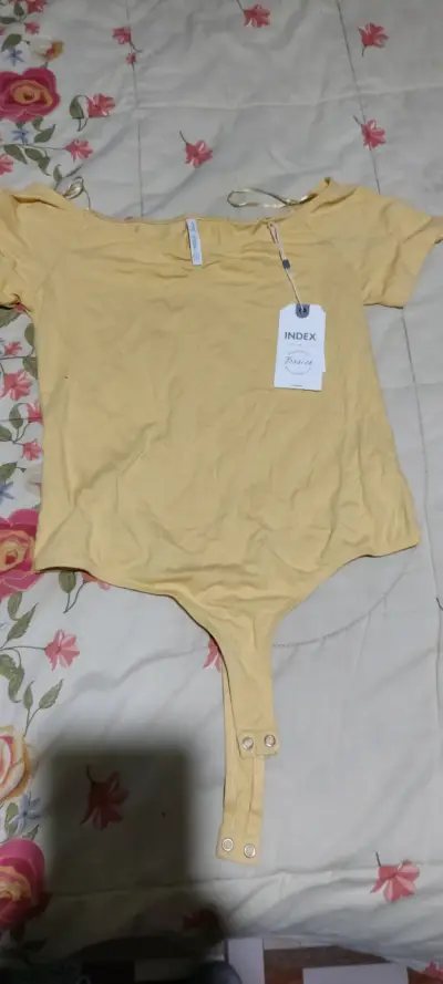 Body amarillo de algodón Index Basics - miniatura 1