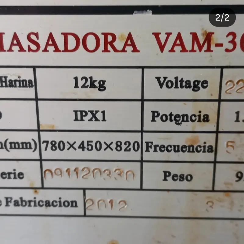 Amasadora industrial Ventus buen estado baseregal - 2