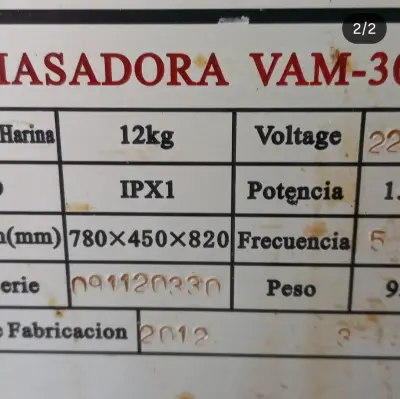 Amasadora industrial Ventus  buen estado baseregal - miniatura 2