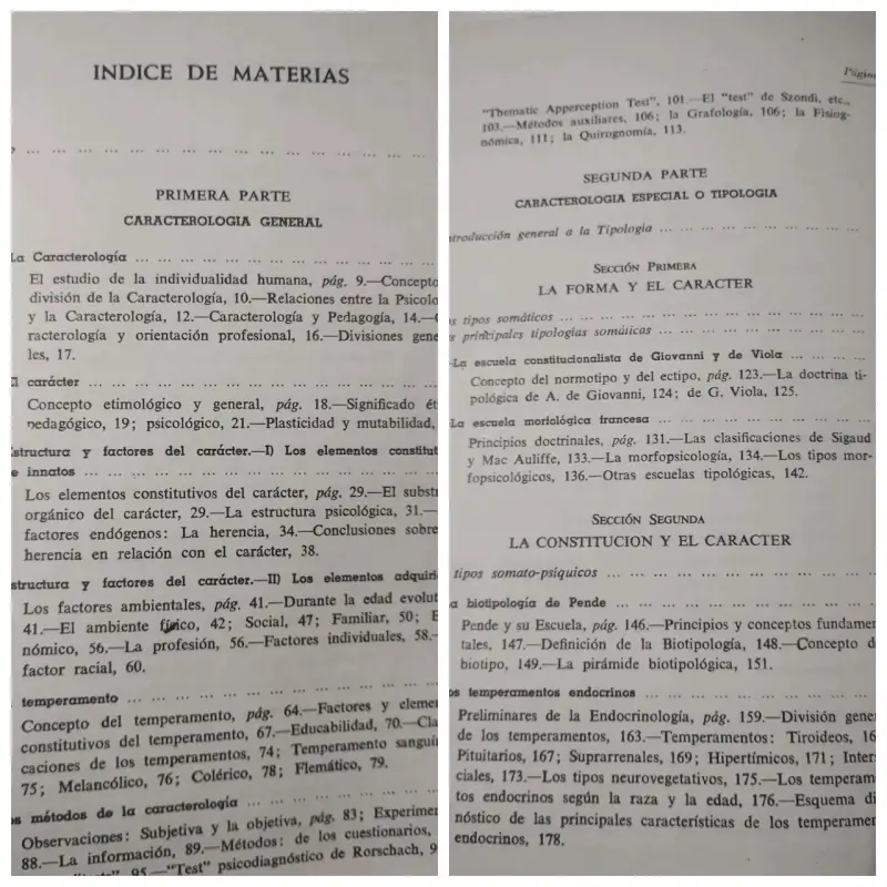 Caracterología y Tipología' de G. Lorenzini - 2