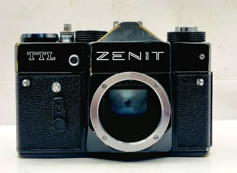 Cámara vintage Zenit TTL con lente 55mm - 6