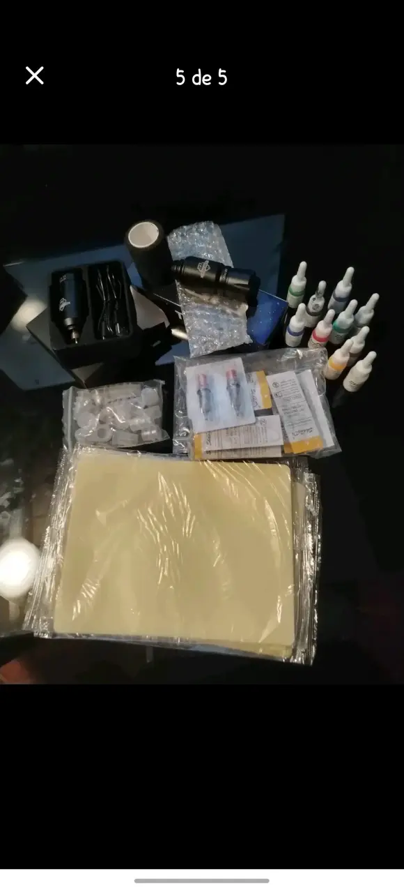 Kit de máquina de tatuaje rotativa profesional - 5
