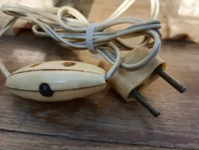 Par de lámparas de mármol vintage - miniatura 5