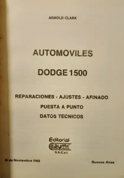 Manual técnico automóviles Dodge 1500 - miniatura 2