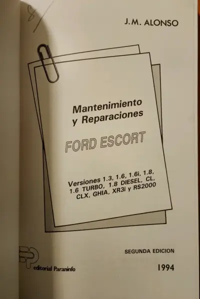 Manual de mantenimiento Ford Escort - miniatura 2