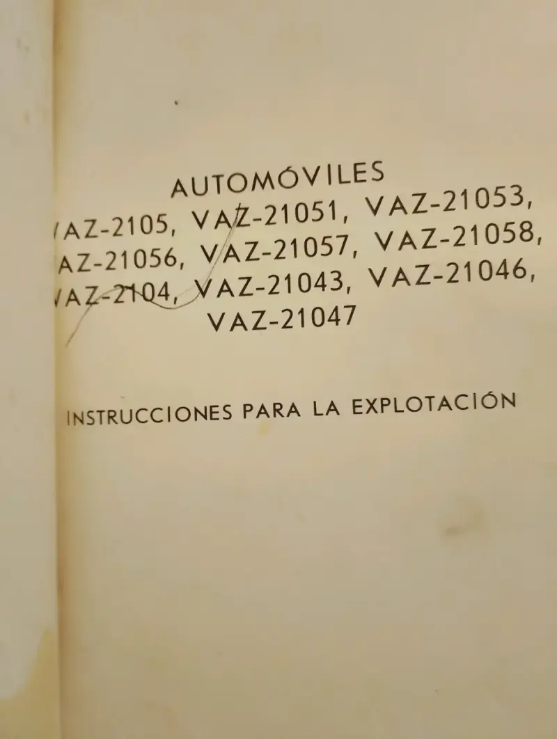 Manual de instrucciones VAZ URSS antiguo - 2