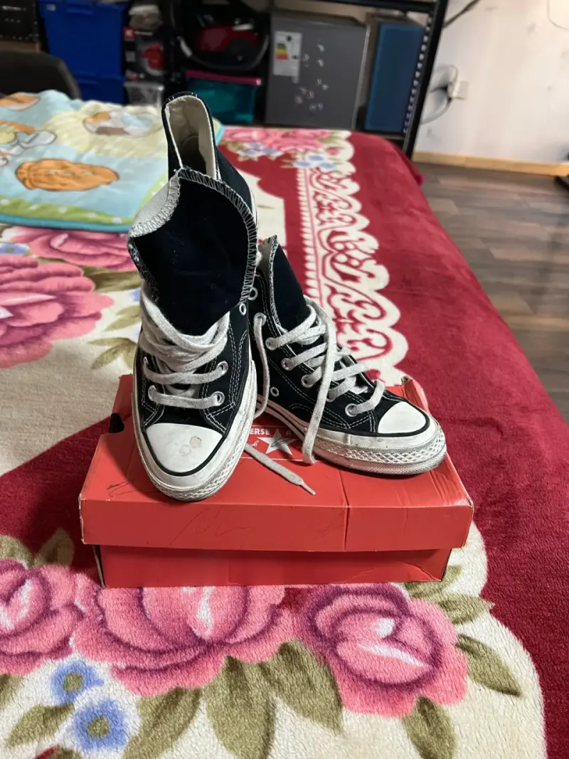 Zapatillas Converse negras de lona - 1