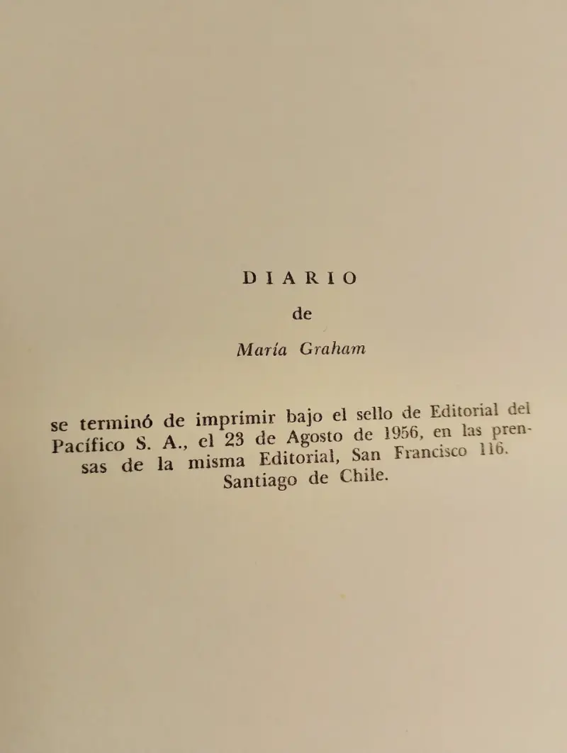 Diario de mi residencia en Chile 1822 - Maria Graham - 4