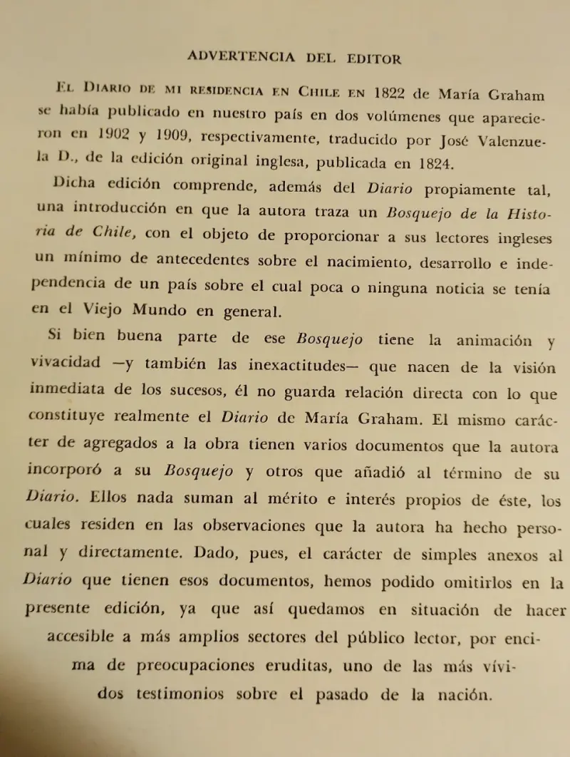 Diario de mi residencia en Chile 1822 - Maria Graham - 6