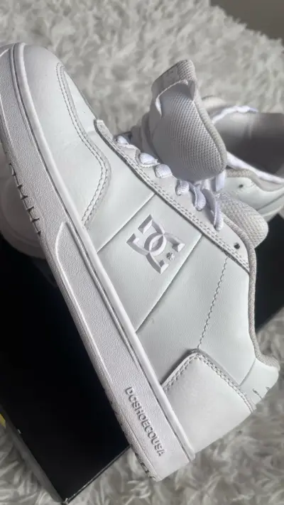 Zapatillas DC Shoes blancas de cuero - miniatura 4