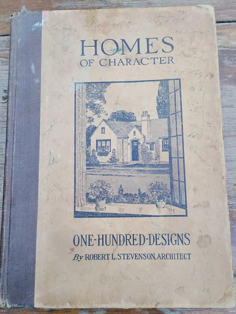 Libro antiguo 'Homes of Character' de Robert L. Stevenson - 1